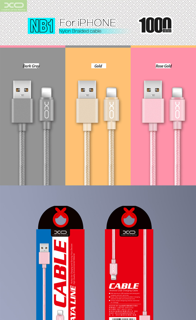 Fast Charging Micro Data Sync USB Cable Type C Cable