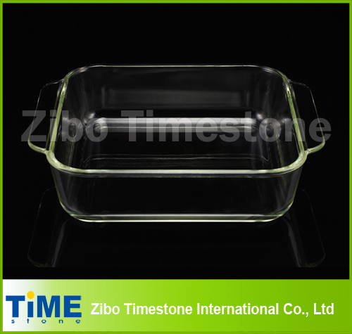 Crystal Clear Hot Sale Borosilicate Glass Baking Dish, Glass Roasting Dish (TM011501)