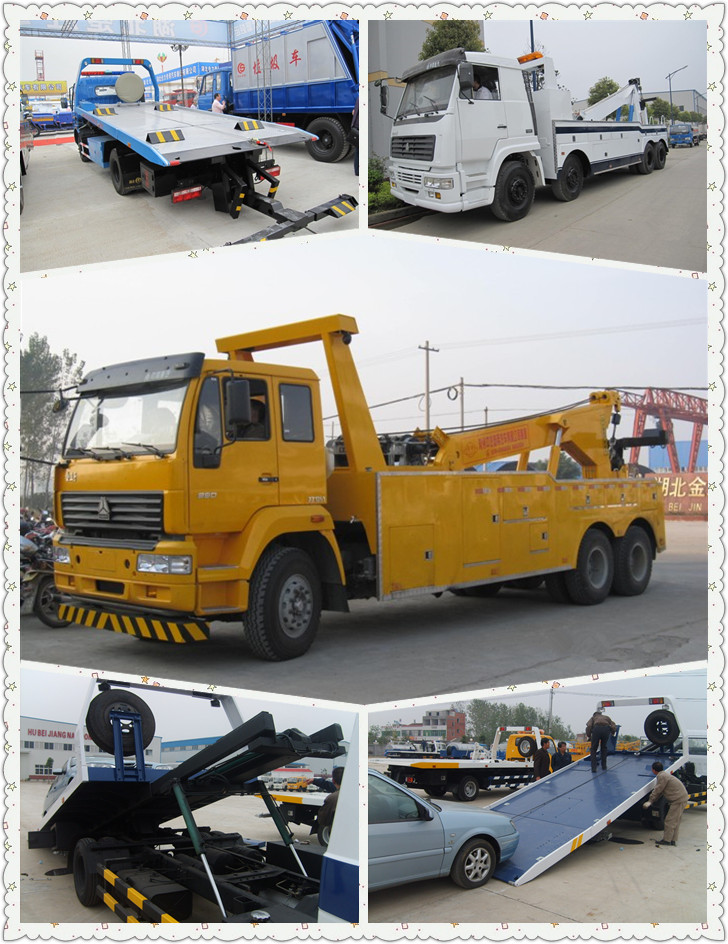 Dongfeng Flatbed Road Wrecker Towing Truck 5tons for Sale