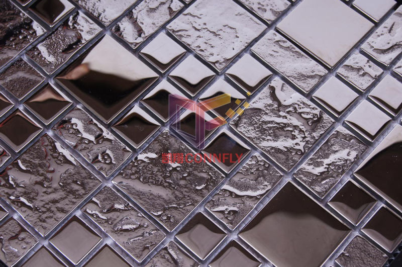 Decorative Wall Glass Tile Crystal Mosaic (TC401)