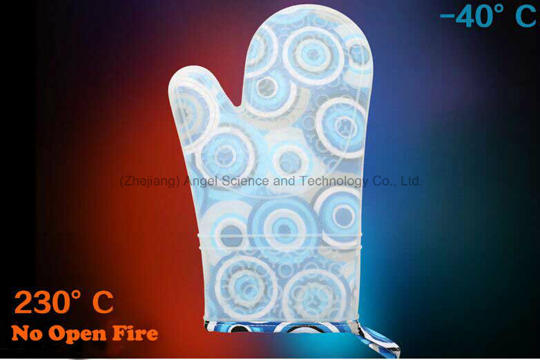 2016 Long and Thick Silicone Microwave Oven Glove with Heat Insulation Sg16