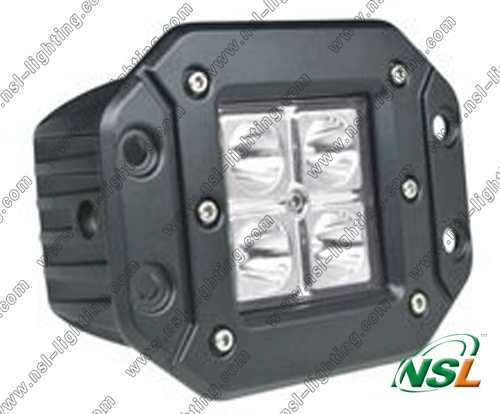 Flush Mount 16W CREE LED Work Light off Road Truck