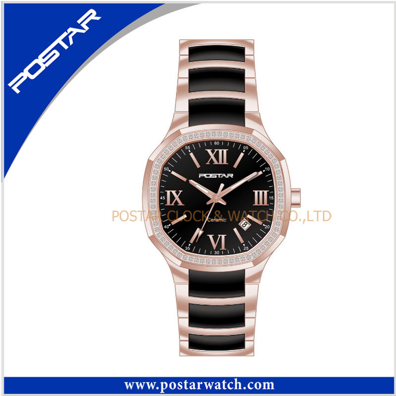 Stainless Steel and Ceramic Watches Fashion Sports Mens Watches