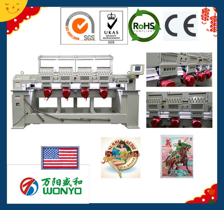 Automatic Operation Embroidery Machine, 4 Heads Commercial Embroidery Machine in High Speed Embroidery Machine