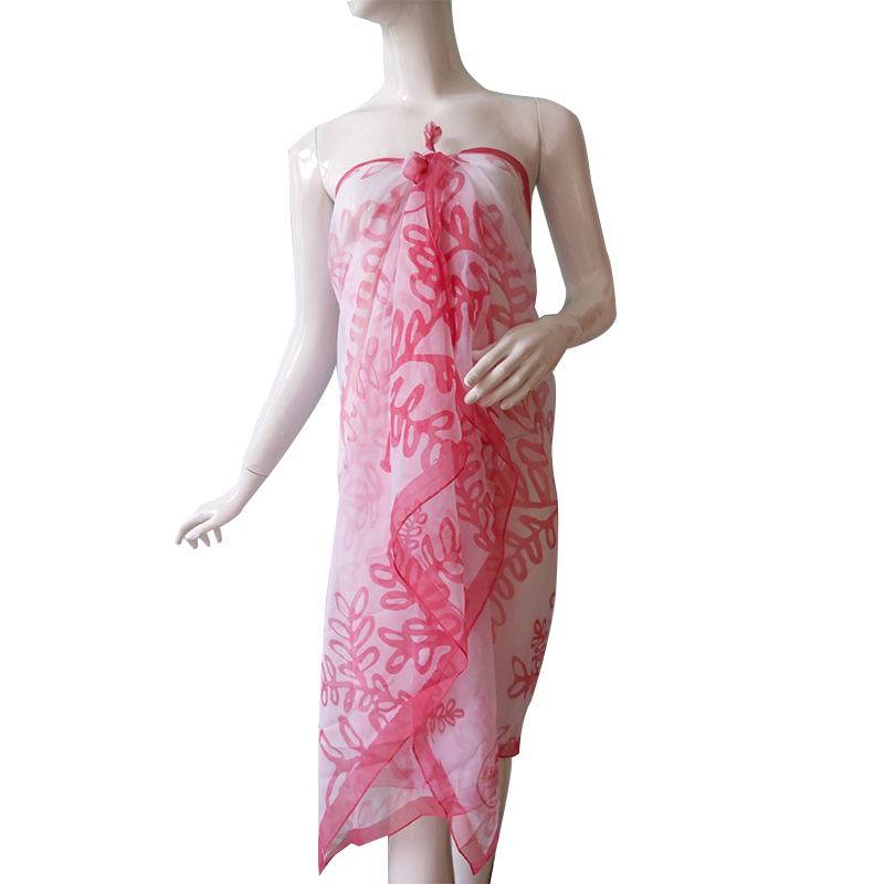 Printed Polyester Georgette Chiffon Scarf Beach Dress