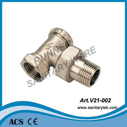 Angle Radiator Valve with Lockshield (V21-002)