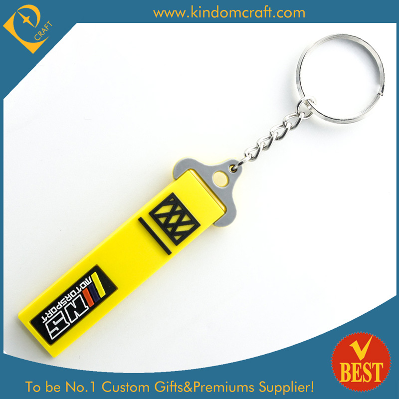 Fashion Design Rubber Keychain for Promotion