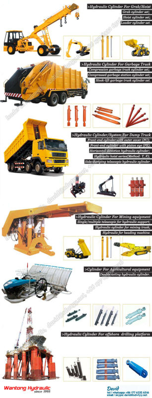 Hot Sale Telescopic Hydraulic Cylinder for Dump Truck