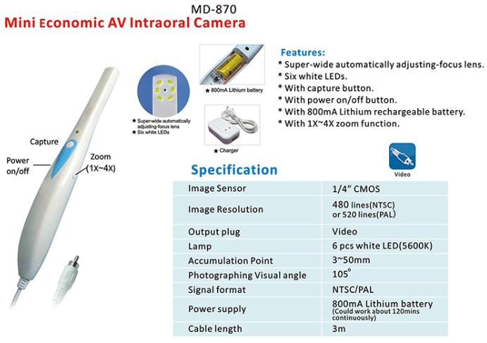 Mini Economic AV Intraoral Camera