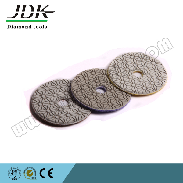 Jdk 3 Step Diamond Flexible Polishing Pads for Granite and Mrarble