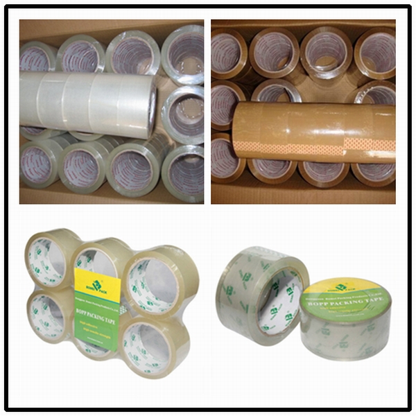 BOPP Yellowish Adhesive Packing Tape (KD-0243)