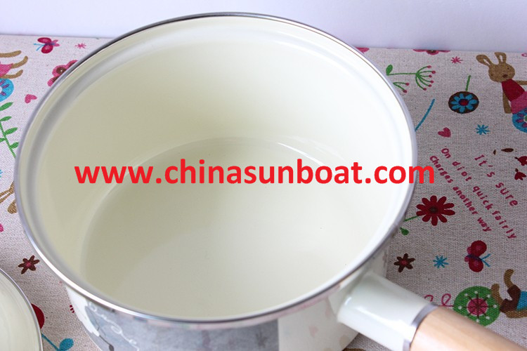 Sunboat Cute Cartoon Sheep Milk Enamel Pot Soup Pot