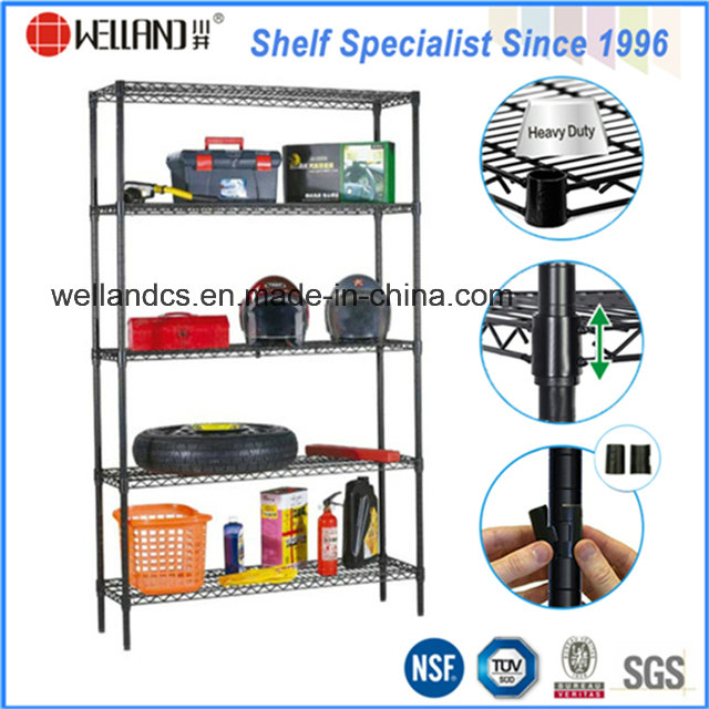 Easily Clean Adjustable Metal Wire Garage Sundries Storage Rack