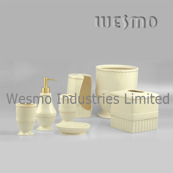 Light Yellow Porcelain Bath Accessory (WBC0411A)