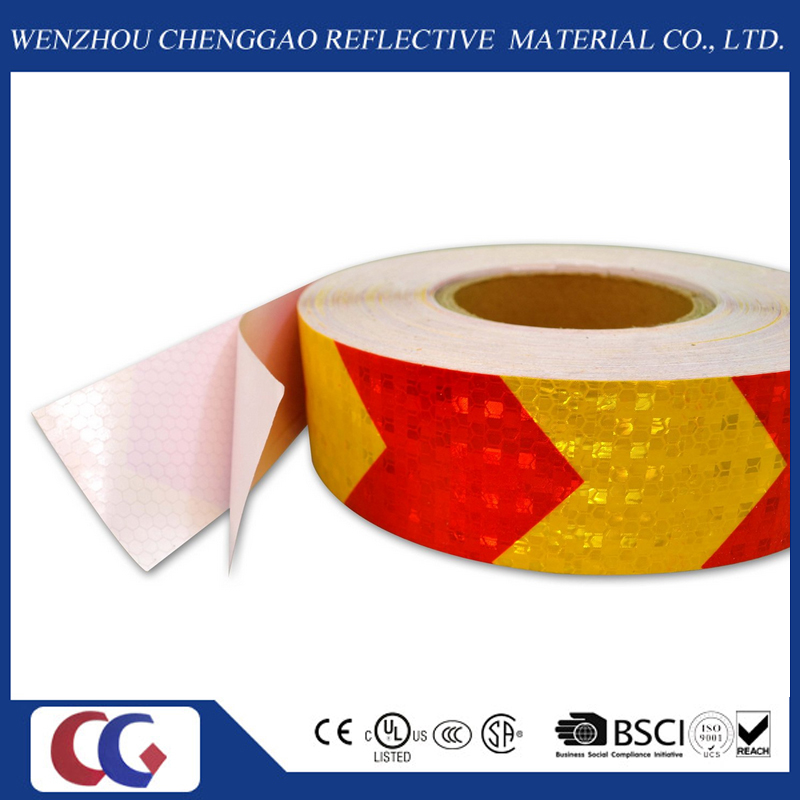 PVC Honeycomb Arrow Design Reflective Sticker Rolls 5cm (CG3500-AW)