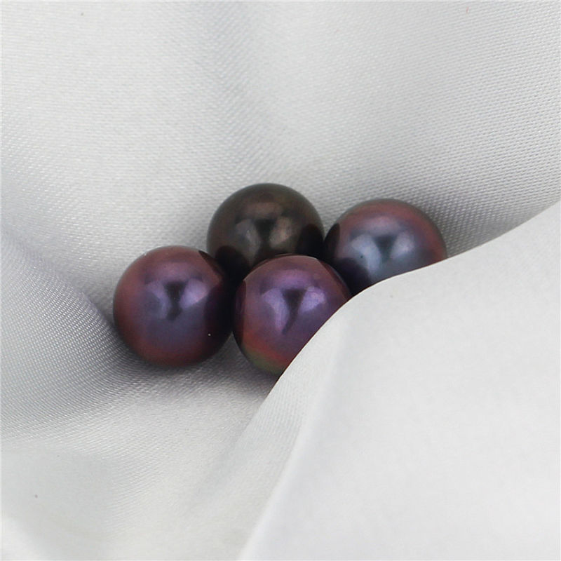 Snh New Fashion Cultured Loose Round Pearl Half Drilled