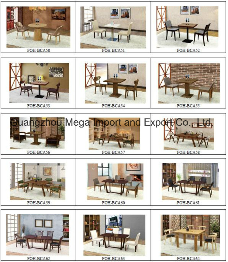 Wood Material 2 Person Dining Table Set (FOH-BCA86)