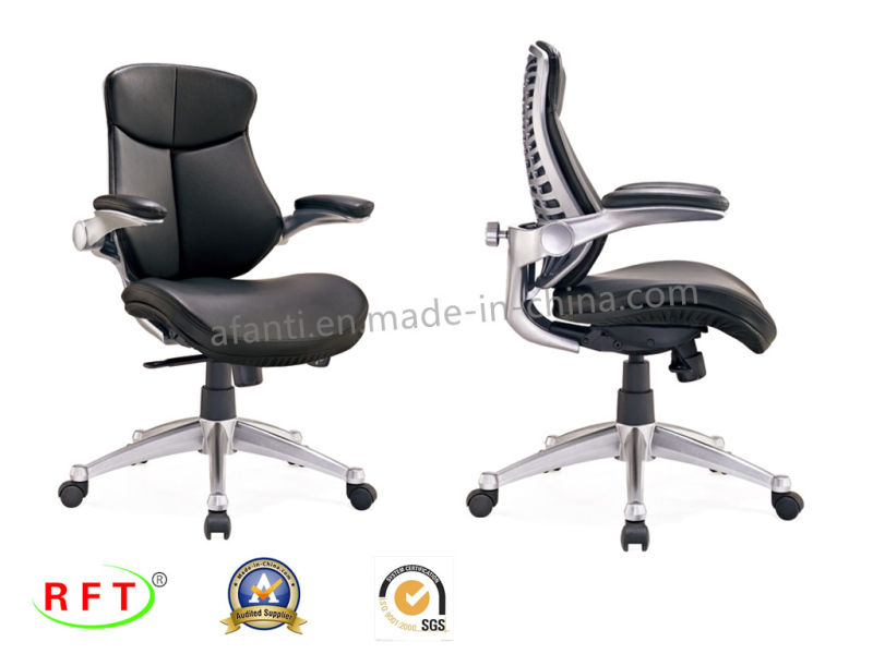 Modern Adjustable Arms Office Leather Manager Chair (RFT-B37-1)