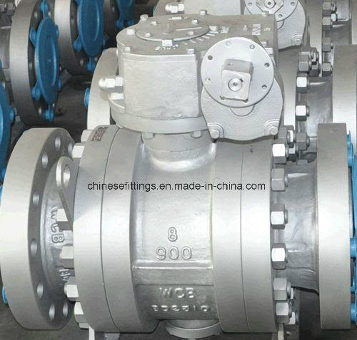 Worm Gear Box Casting Carbon Steel Flanged Fixed Ball Valve