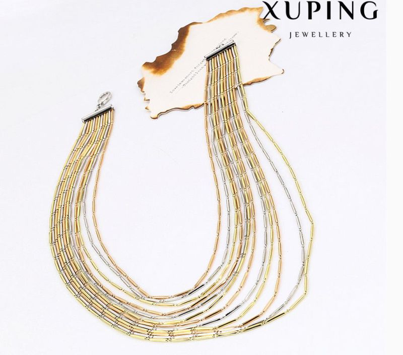 43119 Fashion Charm Multicolor Jewelry Chain Necklace in Alloy Copper