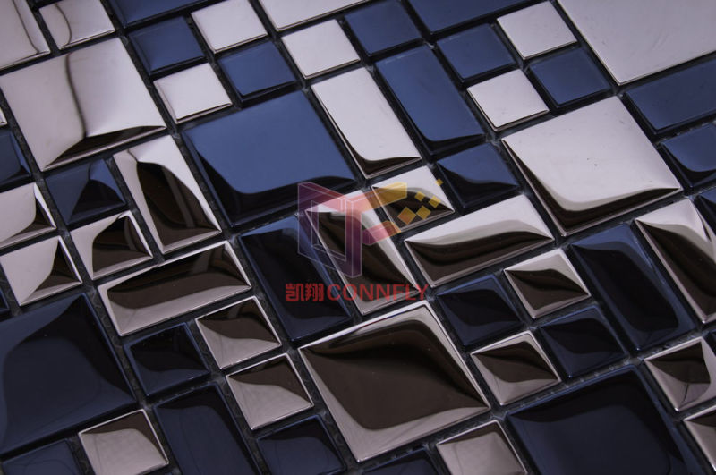 Decorative Wall Glass Tile Crystal Mosaic (TC401)