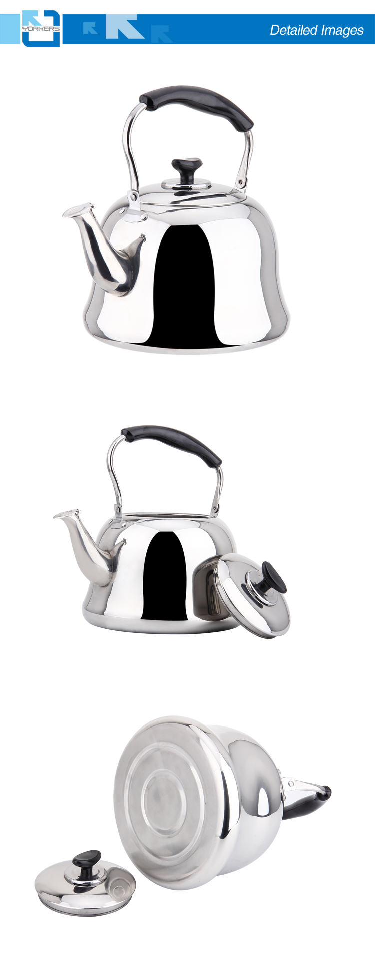 Portable 4L/5L/6L Stainless Steel Tea Pot Whistling Kettle