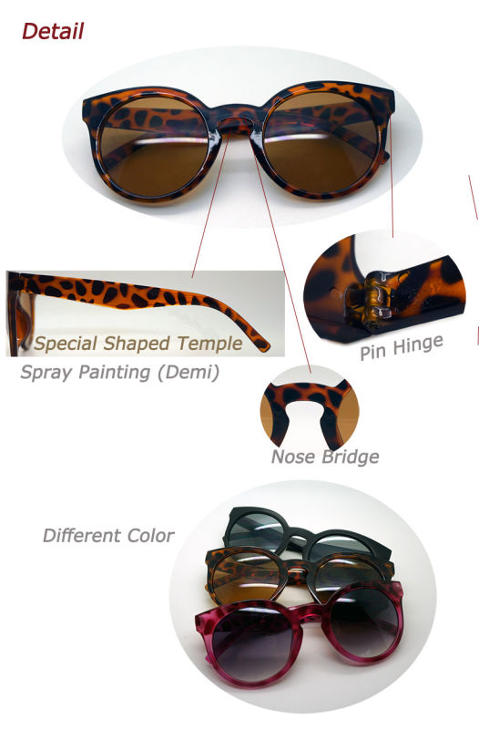 Retro Promotion Sun Glasses with Customer Logo on Temple (MSP7-2))