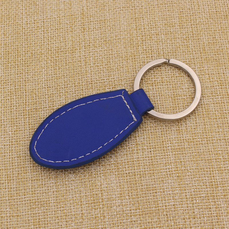 High Quality Custom Leather Key Chain with Custom Logo Both Side