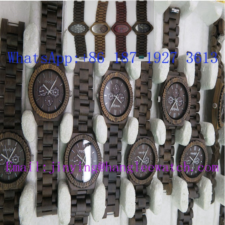 OEM in The Latest Fashion Color Bamboo Watches Strap Watch Wooden Table