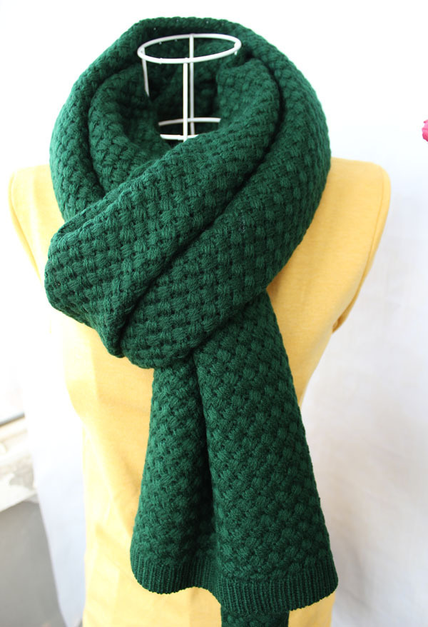 Womens Unisex Pineapple Stitch Slouch Knitted Winter Warm Scarf (SK140)