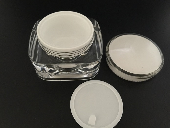 Round Square Cream Jars for Cosmetic Packaging