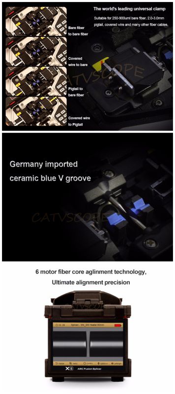 Catvscope Csp-X6 High Performance 6 Motors Optical Fiber Fusion Splicer