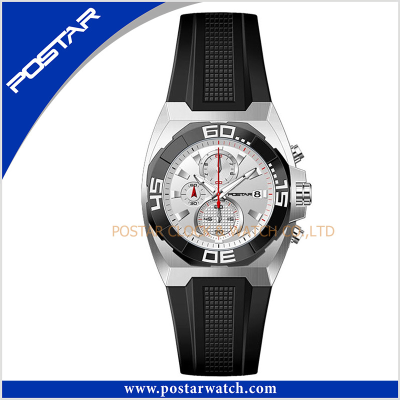 Miyota Chronograph Stainless Steel Quartz Watch Wrist Watch