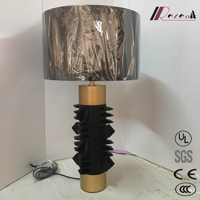 Unique Style Hotel Table Lighting Resin Table Light Pedestal Lamp