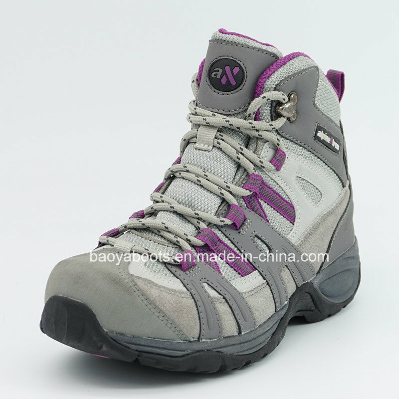 Genuine Leather Hiking Shoes with Waterproof for Women