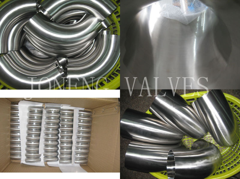 Stainless Steel Food Grade 90d 3A Elbow Pipe Fittings (JN-FT2008)