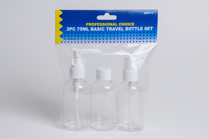 3PCS 75ml Travel Bottle Set with Sprayer (EF-TK02)