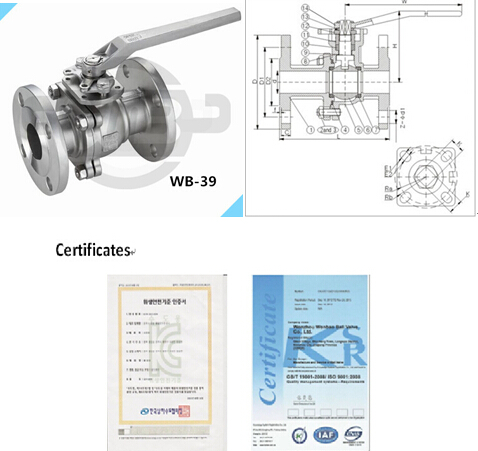 ANSI Stainless Steel Flange Ball Valve Floating Q41f - 150 Lb