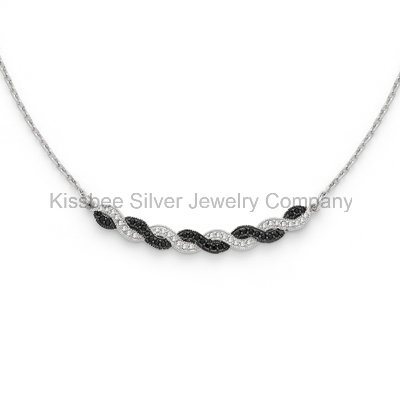 Factory Price Wholesale Fashion Jewelry Black Plated Necklace Gift