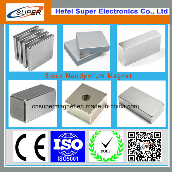 Strong Permanent N45 Block Neodymium Magnet