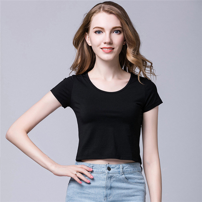 Fashion Design 100% Cotton O-Neck Short Sleeve No Brand Custom Logo Printing Blank Plain T-Shirt Short