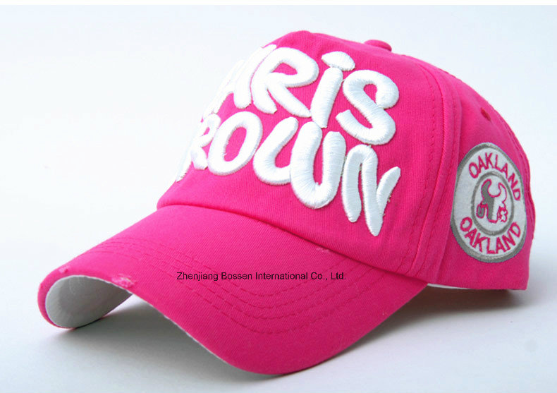 China Factory OEM Produce Customized Logo Applique Embroidered Cotton Promotional Baseball Cap