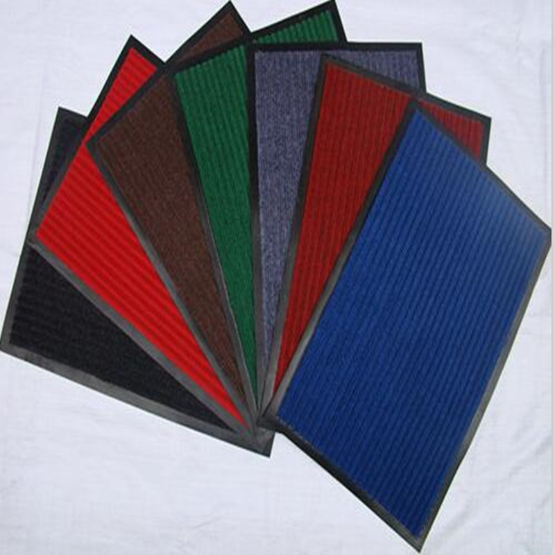 Double Stripe Carpet Mat with PVC Backing
