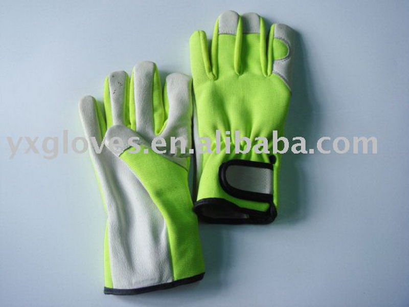 Garden Glove-Leather Glove-Industrial Glove-Protected Glove