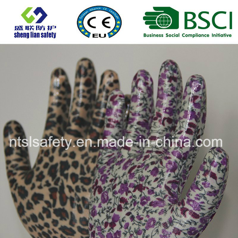 Nitrile Coated Garden Glove Safety Glove