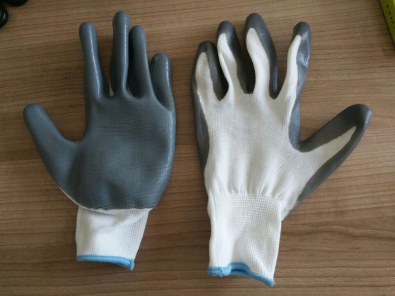Nitrile Coated Procective Safety Work Gloves (N6007)