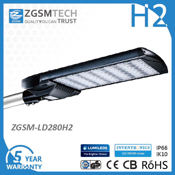 LED Modular Deisgned 280W Shoebox LED Light for Parking Lot Lighting