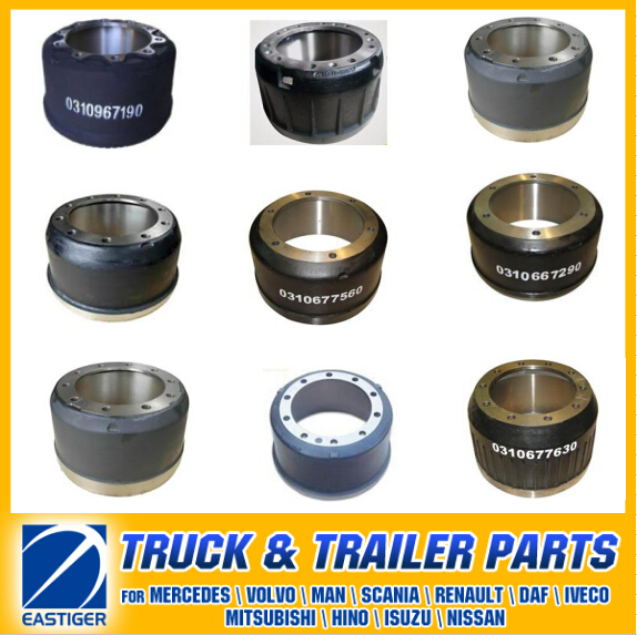 Over 200 Items Trailer Parts of Brake Parts Brake Drum