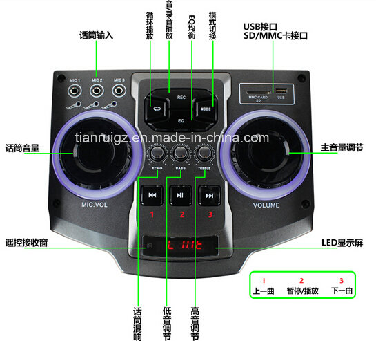 10inch Professional PA System with LED Light 200W E244