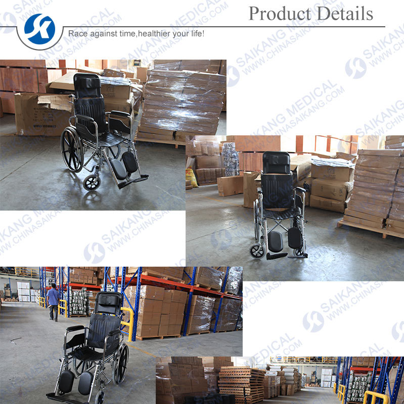 Steel Manual Wheelchair for Disabled People with Competitive Price